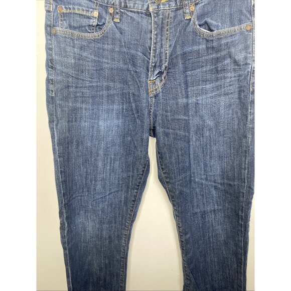 Lucky Brand Mens 34 x 30 410 Athletic Slim Leg Stretch Denim Jeans Medium Wash - Picture 3 of 13